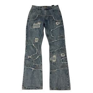Homme & Femme Denimwear Distressed Jeans, Size 30